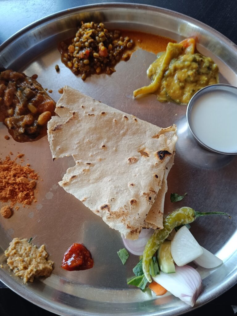 A picture of Avinaash's typical meal which is locally available in Koppala